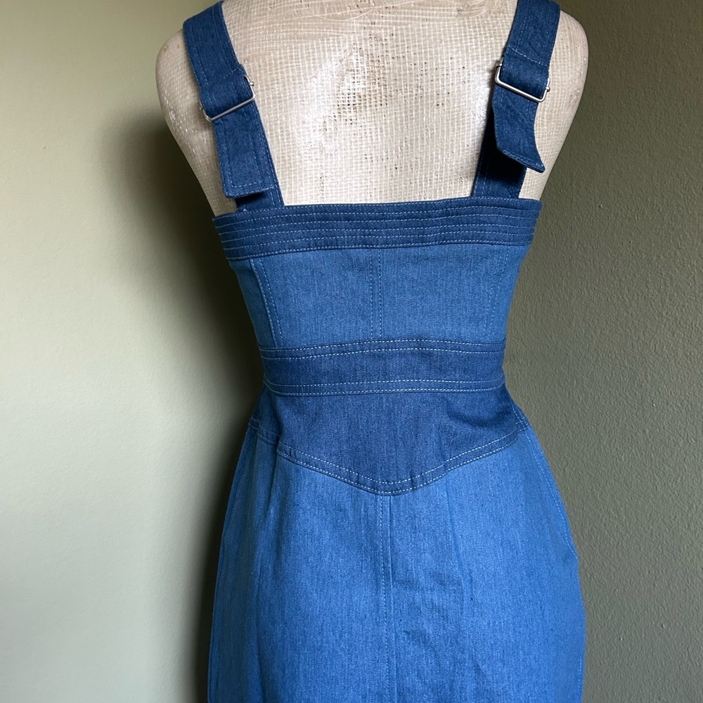 NWT Betsey Johnson Denim Dress - Picture 3 of 8